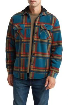 推荐Plaid Polar Fleece Faux Shearling Lined Shirt Jacket商品