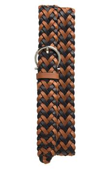 加拿大菲拉格慕腰带, Salvatore Ferragamo | Two-tone Braided Leather Belt商品图片 6.3折