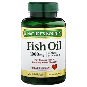 商品Nature's Bounty | 鱼油软胶囊 1000 mg,商家Walgreens,价格¥115图片