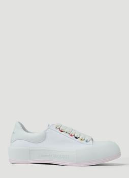 商品Alexander McQueen | Deck Plimsoll Sneakers in White,商家LN-CC,价格¥1987图片