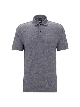 Hugo Boss | Regular Fit Polo Shirt in Cotton and Linen,商家Saks Fifth Avenue,价格¥708