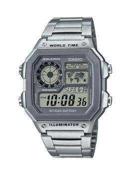 商品Casio | Casio Men's 10 Year Battery Quartz Watch with Stainless Steel Strap, Silver, 24.1 (Model: AE-1200WHD-7AVCF),商家Amazon US editor's selection,价格¥270图片