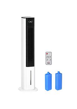 商品Portable Evaporative Air Cooler Ice Cooling Fan Water Conditioner Unit with 3 Modes 3 Speeds Remote Control Timer and Oscillation Black图片