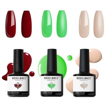 商品MODELONES | The New Yorker&Every Highlight&Joyfulmood - 3Pcs Gel Nail Polish Set 15ml,商家MODELONES,价格¥135图片
