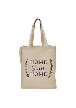 推荐17" Beige Reusable Shopping and Tote Bag with Home Sweet Home Wheat Design商品