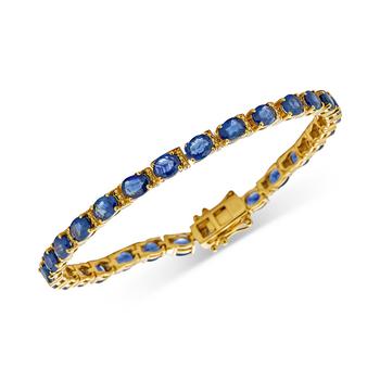 商品Sapphire Tennis Bracelet (14 ct. t.w.) in 14k Gold-Plated Sterling Silver (Also in Ruby, Emerald & Tanzanite)图片