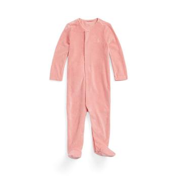 商品Ralph Lauren | Baby Girls Velour Footed Coverall,商家Macy's,价格¥276图片
