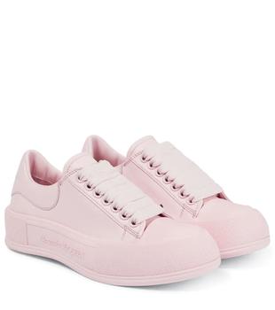 Alexander McQueen | Deck Plimsoll皮革运动鞋商品图片,