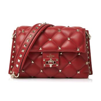 valentino包价格, Valentino | VALENTINO 女士红色铆钉单肩包 RW2B0C72-NAP-0RO商品图片 满$100享9.5折, 满折