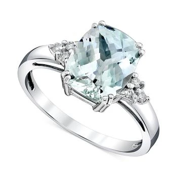 Macy's | Aquamarine (2-1/2 ct. t.w.) & Diamond Accent Ring in Sterling Silver,商家Macy's,价格¥4082