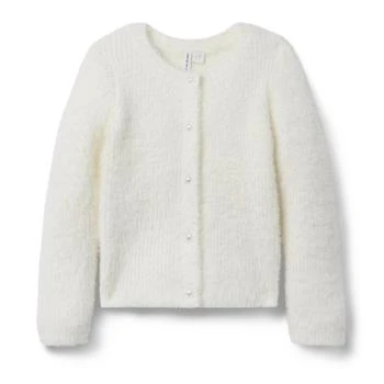 Janie and Jack | Ivory Button Down Cardigan (Toddler/Little Kid/Big Kid),商家Zappos,��价格¥434