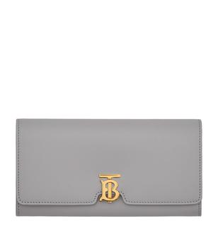 Burberry | Leather TB Monogram Continental Wallet商品图片,独家减免邮费