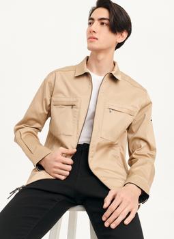 DKNY | Cotton Sateen Zip Front Jacket商品图片,额外8折, 额外八折