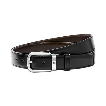 MontBlanc | Men's Horseshoe Buckle Reversible Leather Belt商品图片,