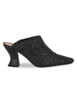 Bottega Veneta | Intreciatto Lambskin Leather Block Heel Mules商品图片,5.5折, 满$150享7.5折, 满折