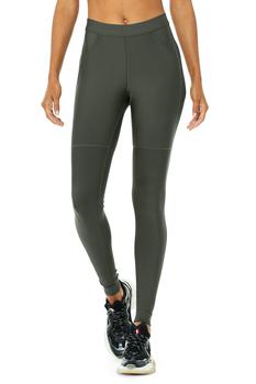 Alo | High-Waist Airlift 4 Pocket Utility Legging - Dark Cactus商品图片,5.9折, 独家减免邮费