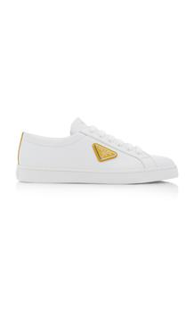 Prada | Prada - Women's Logo-Detailed Leather Low-Top Sneakers - Moda Operandi商品图片,