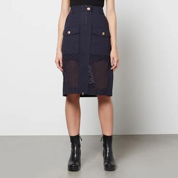 推荐3.1 Phillip Lim Women's Broderie Anglaise Midi Skirt商品