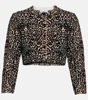 Alaïa | Leopard-print jacquard cardigan,商家MyTheresa,价格¥11792