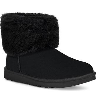 ugg雪地靴好不好, UGG | UGG Mini Blakeley Faux Fur Trimmed Boot商品图片 6.9折