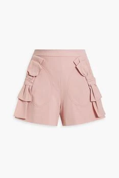 推荐Bow-detailed twill shorts商品