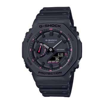 G-Shock | Men's Two-Hand Quartz Analog Digital Black Resin Watch, 45.4mm, GA2100P-1A商品图片,