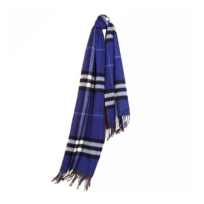 春装burberry围巾, Burberry | Burberry 博柏利 羊绒亮蓝宝石蓝条纹色 男士围巾 4030504商品图片 独家减免邮费