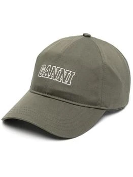 推荐GANNI - Logo Cotton Baseball Cap商品