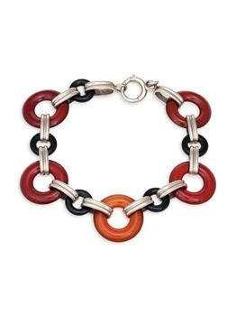 [二手商品] Sophie Jane | Vintage Art Deco 14K White Gold, Carnelian & Onyx Bracelet,商家Saks OFF 5TH,价格¥22676