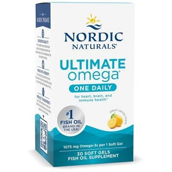 Nordic Naturals | Ultimate Omega One Daily Fish Oil Supplement Soft Gels Lemon,商家Walgreens,价格¥244