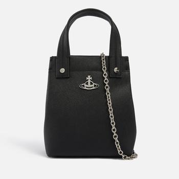 推荐Vivienne Westwood Mini Robin Saffiano Leather Tote Bag商品