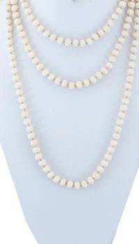 A Blonde and Her Bag | White Jade Crystal Beaded Necklace,商家Premium Outlets,价格¥248