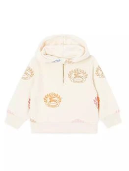 Burberry | Baby Girl's & Little Girl's Sidney Crest Cotton Hoodie 