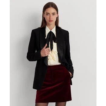 Ralph Lauren | Women's Satin-Trim Crepe Blazer 额外7折, 额外七折