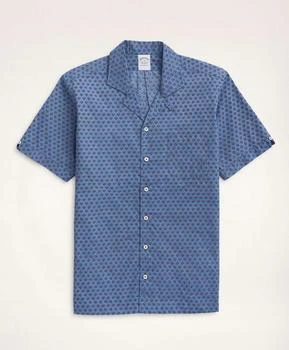 Brooks Brothers | Regent Regular-Fit Camp Collar Poplin Short-Sleeve Shirt Foulard 5.5折