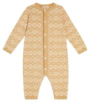 Gucci | Baby GG cotton bodysuit 独家减免邮费