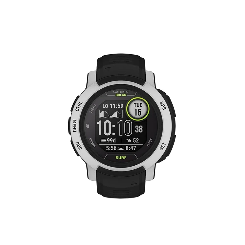 Garmin | GARMIN 男女同款白色树脂表盘石英机芯黑色硅胶表带多功能智能手表40MM,商家VP FRANCE,价格¥3551