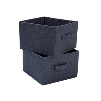 Household Essentials | Collapsible Cotton Blend Cube Storage Drawer with Handle, Set of 2,商家Macy's,价格¥235