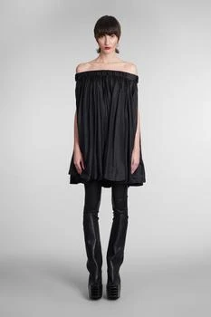 Rick Owens | Medusa Tunic Dress In Black Silk 
