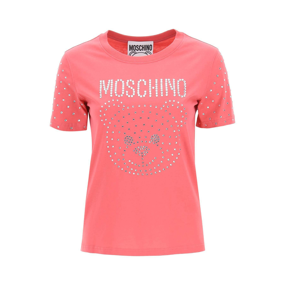 推荐MOSCHINO 女士粉色棉质短袖T恤 0707-0541-1206商品