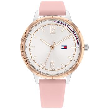 tommy hilfiger手表是什么牌子, Tommy Hilfiger | Women's Pink Silicone Strap Watch 38mm商品图片 8折×额外8.5折, 额外八五折