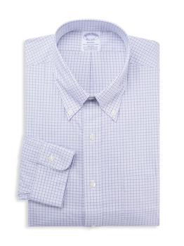Brooks Brothers | 布克兄弟男士棉质格子衬衣商品图片,3折