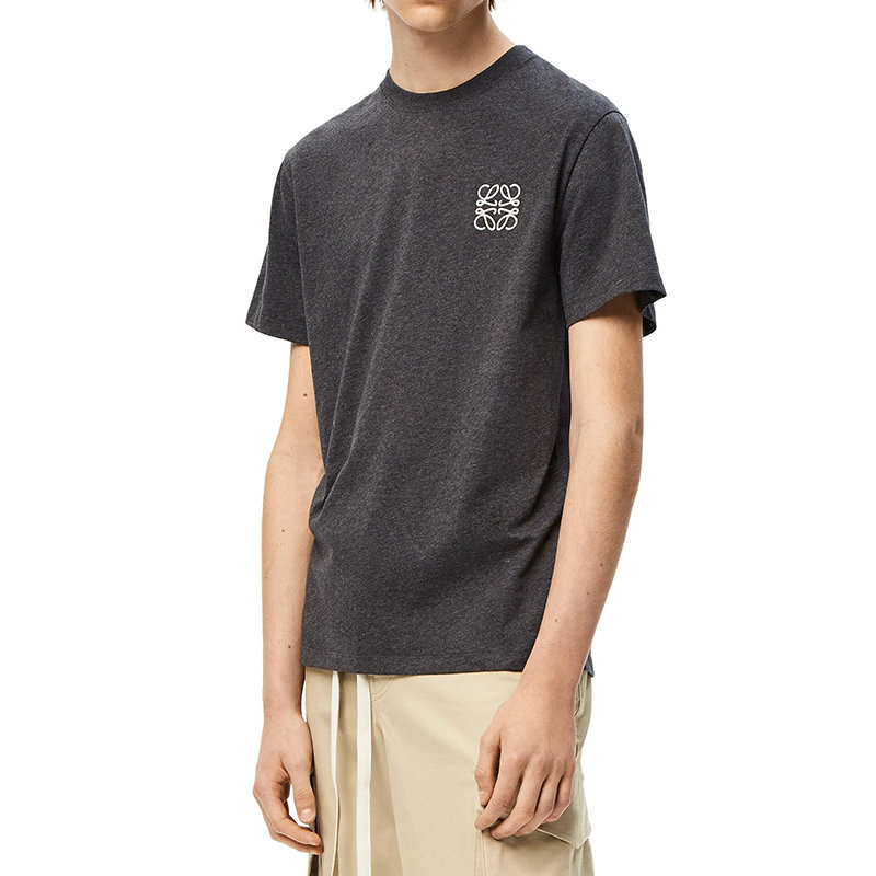 Loewe | 【预售3-7天】LOEWE/罗意威 22年秋冬新款 男士麻灰色纯棉Anagram Logo刺绣T恤H526Y22X31-1440商品图片,7.9折×额外9.5折, 包邮包税, 额外九五折
