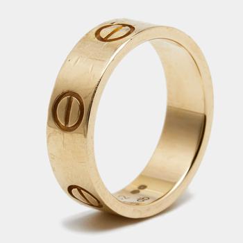 卡地亚戒指图片, [二手商品] Cartier | Cartier Love 18k Yellow Gold Band Ring Size 52商品图片 8.3折, 满1件减$100, 满减