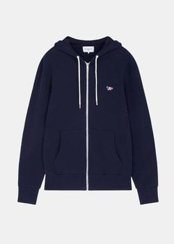 推荐Maison Kitsuné Navy Fox Patch Zip Hoodie商品