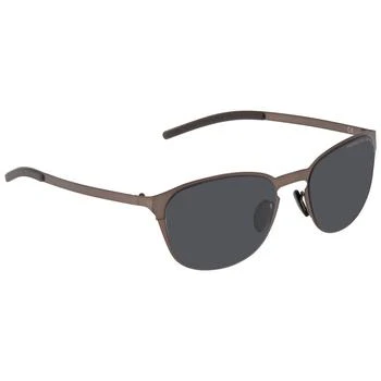 Porsche Design | Grey Blue Oval Unisex Sunglasses P8666 B 55 2.1折