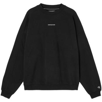 ck卫衣, Calvin Klein | Calvin Klein Micro Branding Crew Sweat - Black商品图片 