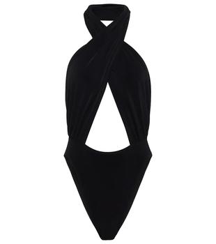 crossover, Norma Kamali | Crossover halterneck bodysuit商品图片 