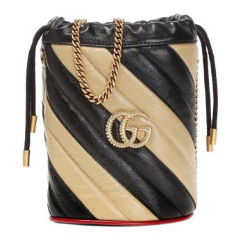 古驰链条包, Gucci | GUCCI 古驰 辛芷蕾同款 条纹链条单肩包 573817-0OLQX-9694商品图片 满$100享9.5折, 满折