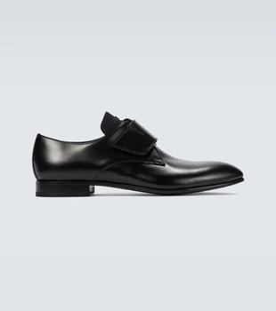 Prada | Brushed leather Derby shoes商品图片,